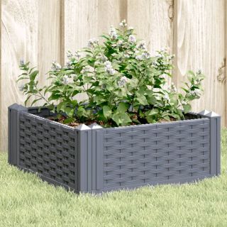 vaiadega taimekast, sinine hall, 42,5 x 42,5 x 28,5 cm, PP
