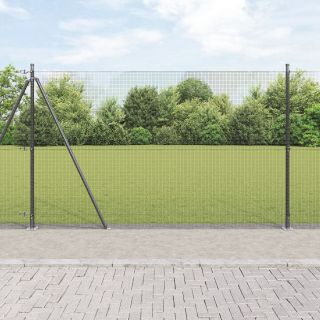 keermestatud traadist tara 13 flange postiga hall 1,5x50 m teras