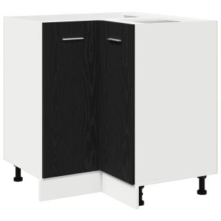 Must Tamme Nurgal põhjakapp - 75.5x75.5x81.5 cm