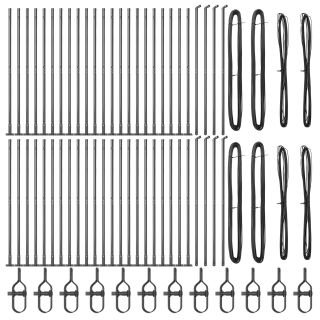 Aiapostid koos alusplaatidega 52 tk Ø32mm 68,5cm Galvaniseeritud teras