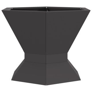 Tulekorv Kuusnurkne Must 50x50x40 cm Teras