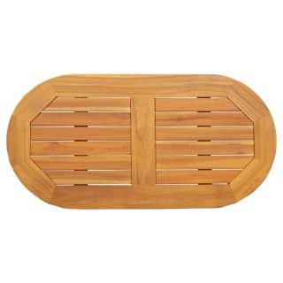 Lauaplaat 80x40x2,2 cm Ovaalne Solid Puidust Akaatsia