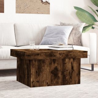 Журнальный столик, дымчатый дуб, 80x55x40 см, искусственное дерево