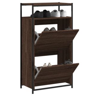 jalatsikapp, pruun tamm, 60 x 34 x 112 cm, tehispuit
