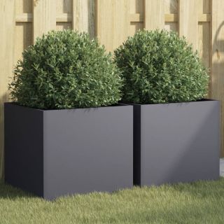 taimekastid 2 tk antratsiithall 42x40x39cm, teras