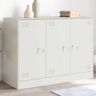 puhvetkapp, valge, 99x39x73 cm, teras