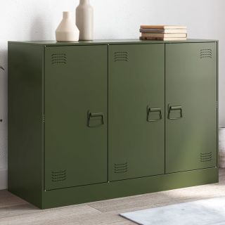 puhvetkapp, oliiviroheline, 99x39x73 cm, teras