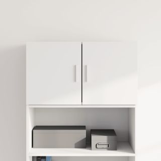 настенный шкаф, белый, 70 x 42,5 x 40 см, искусственное дерево