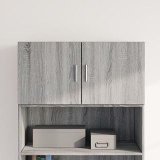 настенный шкаф, серый дуб Сонома, 80 x 42,5 x 40 см, искусственное дерево