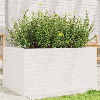 aia taimekast, valge, 90x60x45,5 cm, männipuit