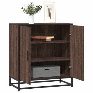 puhvetkapp pruun tamm 68x35x76 cm Engineered Wood and Metal