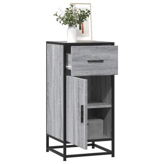 puhvetkapp, hall Sonoma tamm, 35,5x35x76 cm, tehispuit/metall