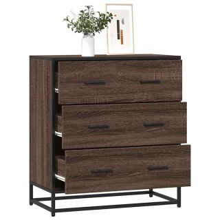 puhvetkapp pruun tamm 68x35x76 cm Engineered Wood and Metal