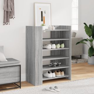 Тумба для обуви, серый дуб Сонома, 74,5 x 37,5 x 100 см, искусственное дерево
