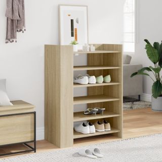 Тумба для обуви, дуб Сонома, 74,5 x 37,5 x 100 см, искусственное дерево