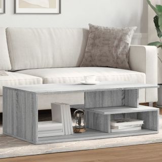 kohvilaud, hall Sonoma tamm, 102x55x35 cm, tehispuit