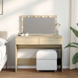 tualettlaud LEDiga, Sonoma tamm, 100x40x120 cm