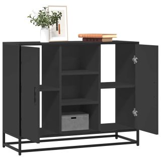 puhvetkapp Must 92x35x76 cm Engineered Wood