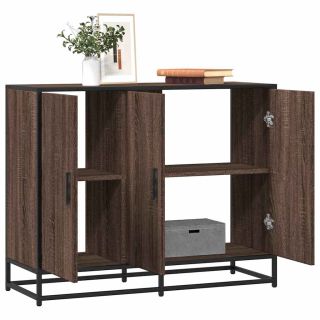 Буфет из коричневого дуба 94x35x76 см Инженерная древесина