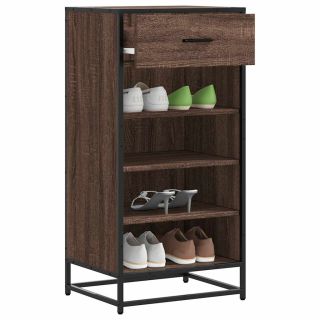 Полка для обуви из коричневого дуба 48x38x97,5 см Инженерное дерево