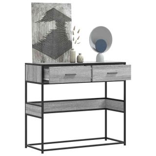 Консольный столик Grey Sonoma 90x35x80 см Engineered Wood