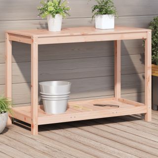 Стол для рассады с полкой, 108 x 50 x 75 см, необработанное дерево