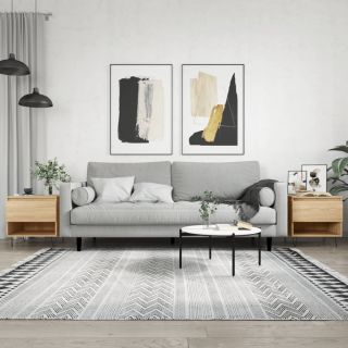 Кофейные столики 2 шт, дуб Сонома, 50 x 46 x 50 см, искусственное дерево