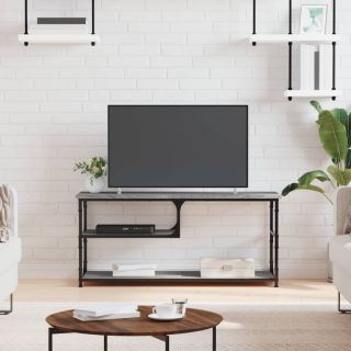 telerikapp, hall Sonoma tamm, 103x38x46,5 cm, tehispuit/teras