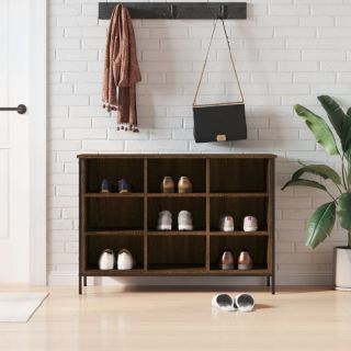 jalatsikapp, pruun tamm, 100 x 35 x 70 cm, tehispuit