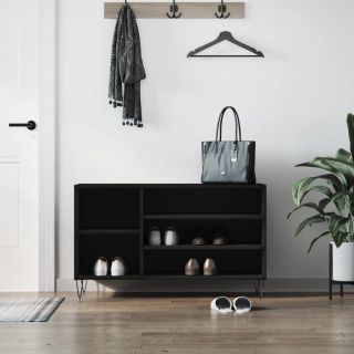 jalatsikapp, must, 102 x 36 x 60 cm, tehispuit