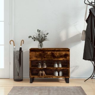 Тумба для обуви, копченый дуб, 70 x 36 x 60 см, искусственное дерево