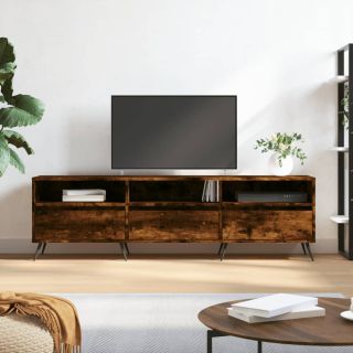 telerikapp, suitsutatud tamm, 150x30x44,5 cm, tehispuit