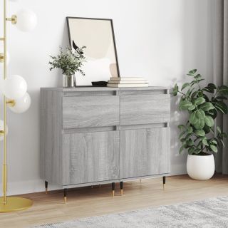 puhvetkapid 2 tk, hall Sonoma tamm, 40 x 35 x 70 cm, tehispuit