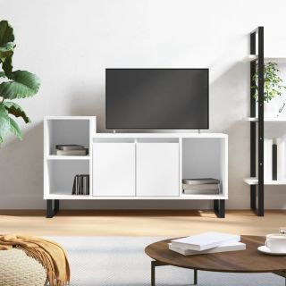Тумба под телевизор, белая, 100 x 35 x 55 см, искусственное дерево