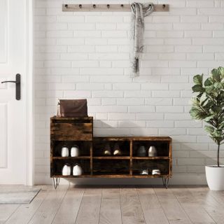 kingakapp, suitsutatud tamm, 102 x 36 x 60 cm, tehispuit