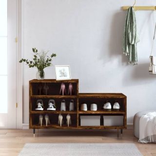 kingakapp, suitsutatud tamm, 102 x 36 x 60 cm, tehispuit