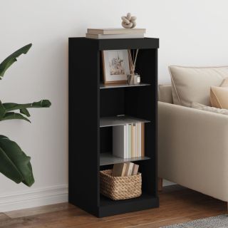 Комод со светодиодной подсветкой, черный, 41 x 37 x 100 см