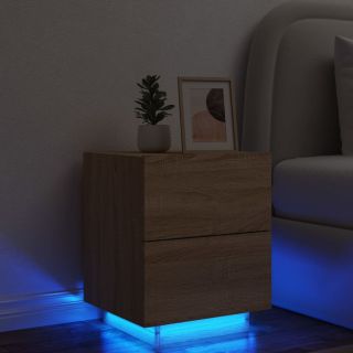 öökapid LED-valgustusega, Sonoma tamm, tehispuit