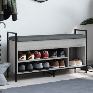 jalatsipink, hall Sonoma tamm, 105,5 x 32 x 57,5 cm, tehispuit