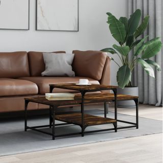 kohvilaud, suitsutatud tamm, 102 x 60 x 45 cm, tehispuit