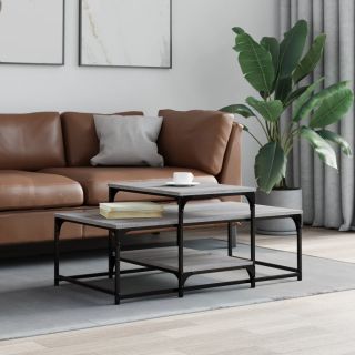 kohvilaud, hall Sonoma tamm, 102 x 60 x 45 cm, tehispuit