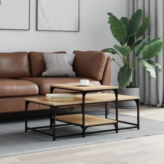 kohvilaud, Sonoma tamm, 102 x 60 x 45 cm, tehispuit
