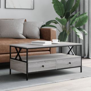 kohvilaud, hall Sonoma tamm, 100 x 51 x 45 cm, tehispuit