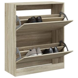 Тумба для обуви, дуб Сонома, 80 x 34 x 96,5 см, искусственное дерево