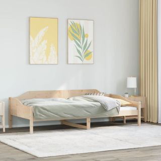 voodiraam ilma madratsita, 90 x 200 cm, männipuit
