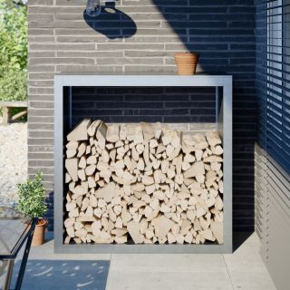 küttepuude rest, 100x40x100 cm, tsingitud teras