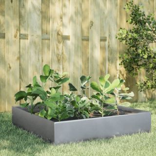 taimekast, 100x100x33,5 cm, tsingitud teras