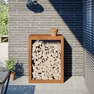 Подставка для дров 60x40x80 см, из атмосферостойкой стали
