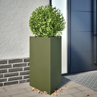 aia taimekastid 2 tk, roheline, kolmnurk, 50x43x75 cm, teras