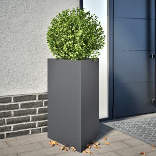 aia taimekastid 2 tk antratsiithall kolmnurk 50x43x75 cm teras